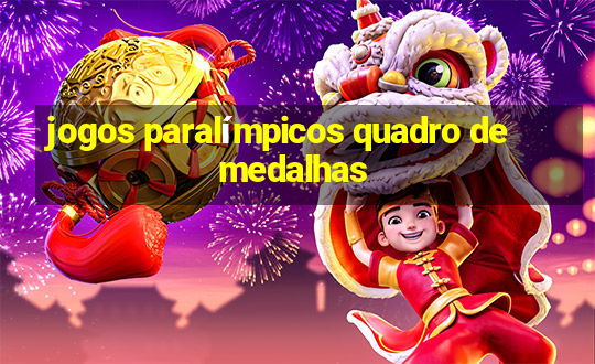 jogos paralímpicos quadro de medalhas