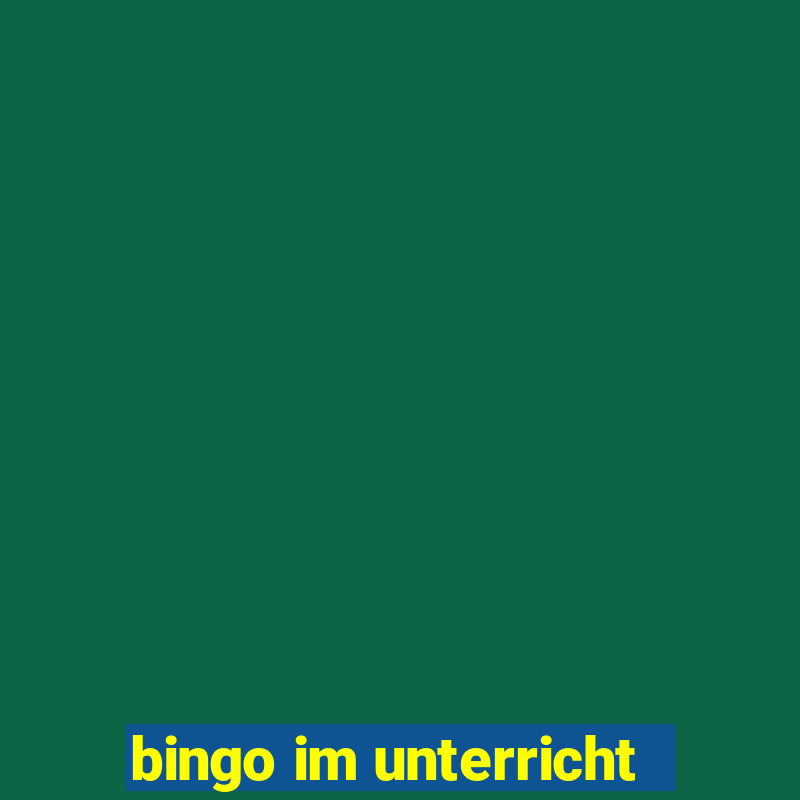 bingo im unterricht