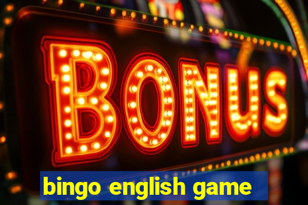 bingo english game