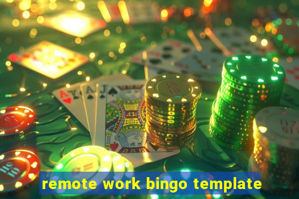 remote work bingo template