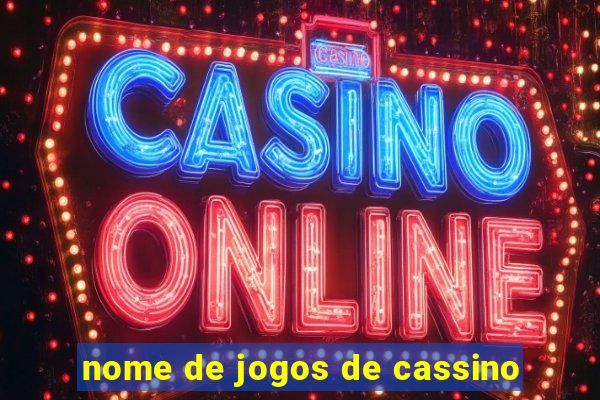 nome de jogos de cassino