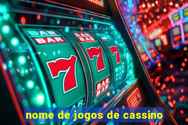 nome de jogos de cassino