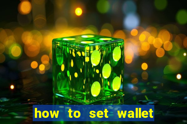 how to set wallet password in bingo plus