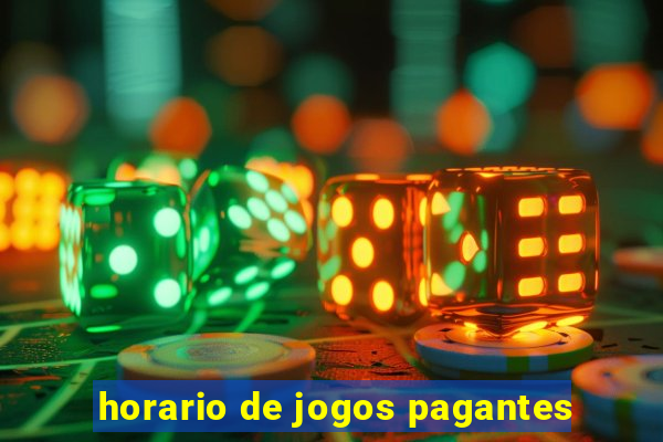 horario de jogos pagantes