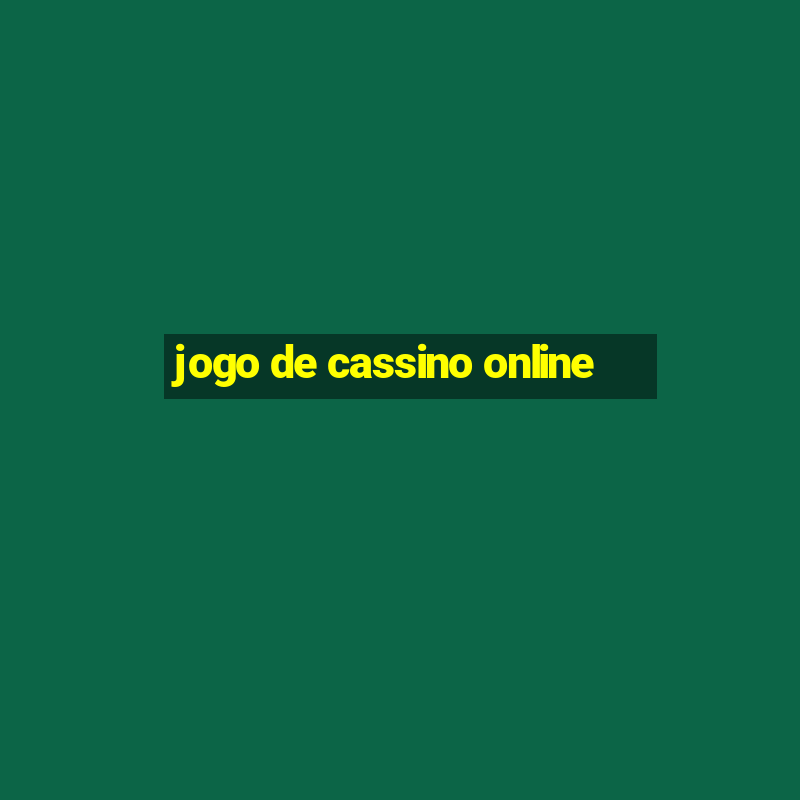 jogo de cassino online