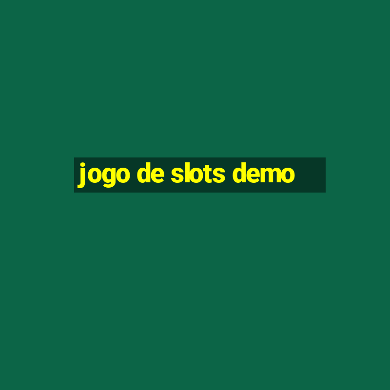 jogo de slots demo