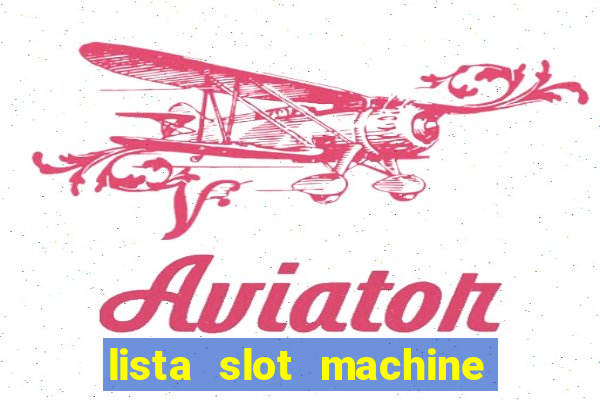 lista slot machine da bar