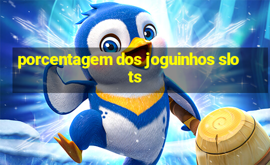 porcentagem dos joguinhos slots