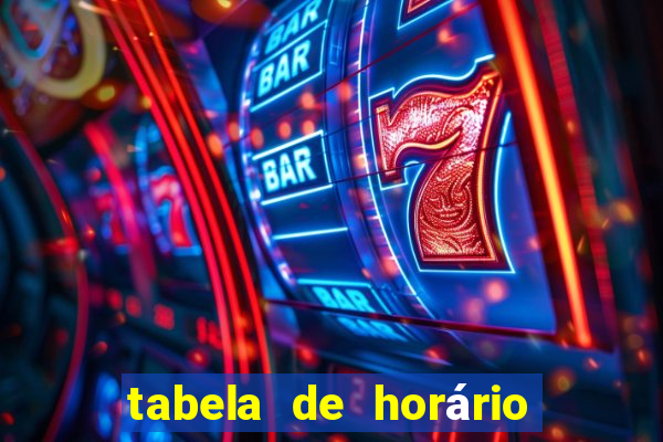 tabela de horário do fortune tiger