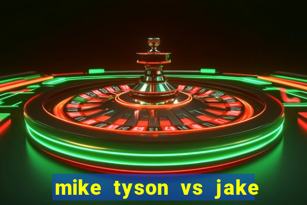 mike tyson vs jake paul onde assistir