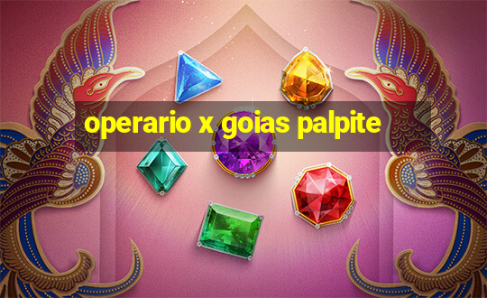 operario x goias palpite