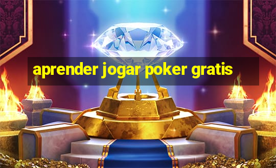 aprender jogar poker gratis