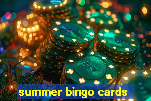 summer bingo cards