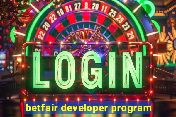 betfair developer program