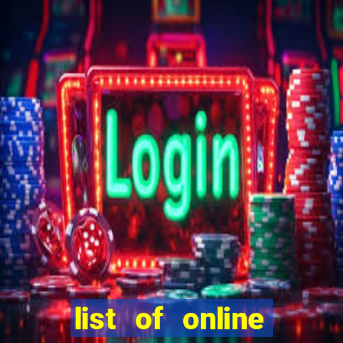 list of online slot sites