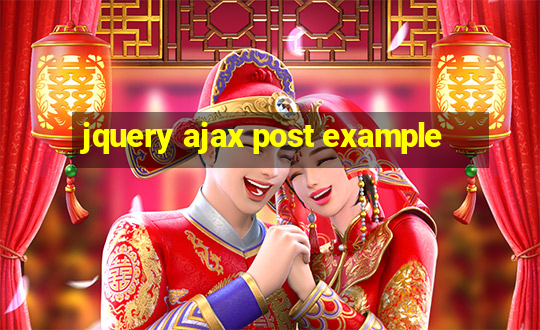 jquery ajax post example