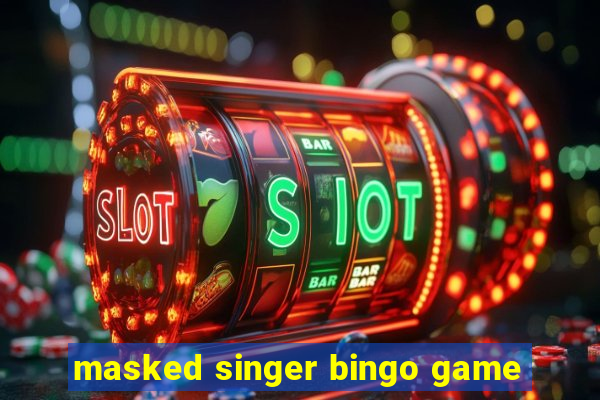 masked singer bingo game