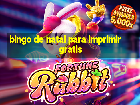 bingo de natal para imprimir gratis