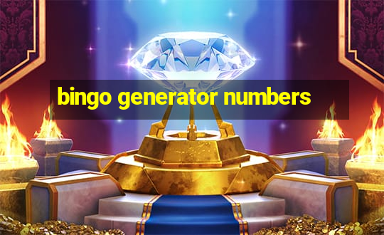 bingo generator numbers