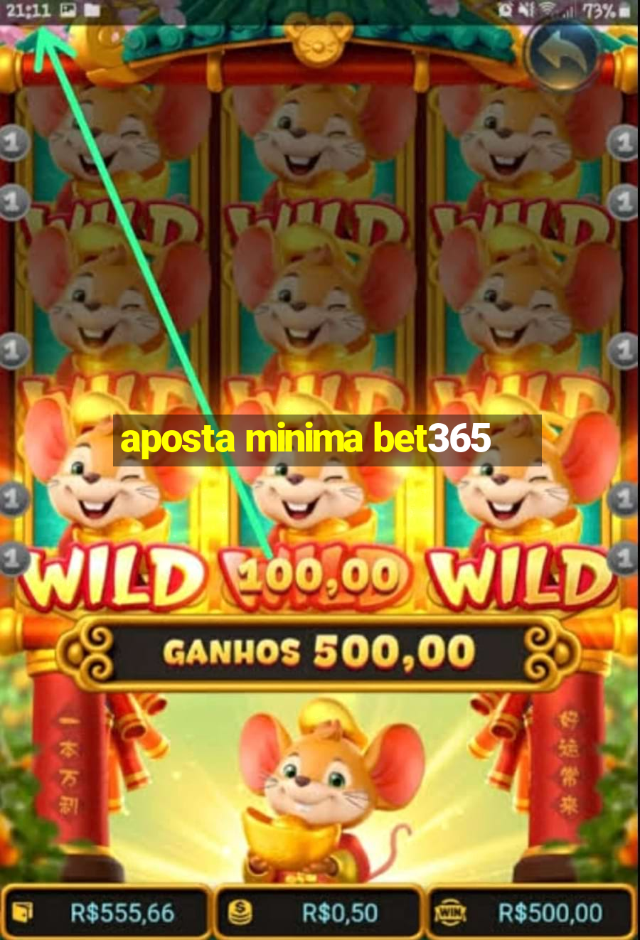 aposta minima bet365