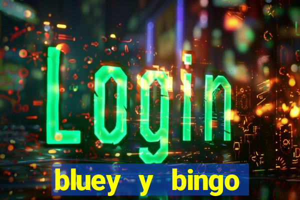 bluey y bingo bailando png