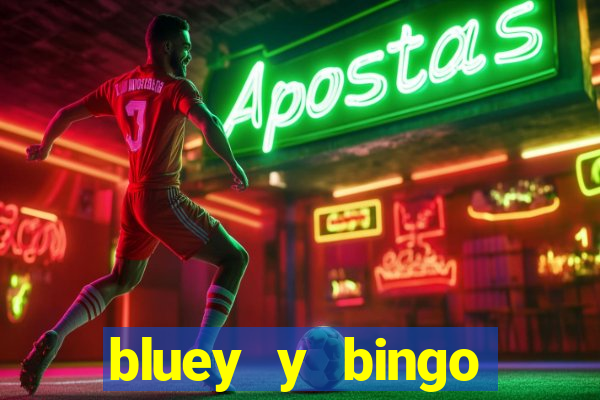 bluey y bingo bailando png