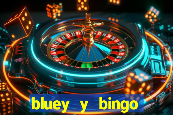 bluey y bingo bailando png