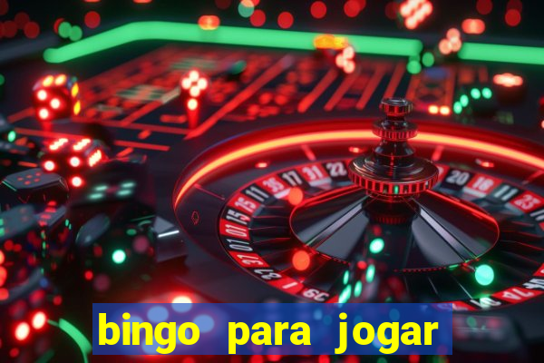 bingo para jogar com os amigos