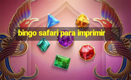 bingo safari para imprimir