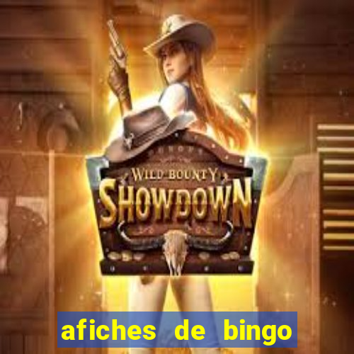 afiches de bingo para editar