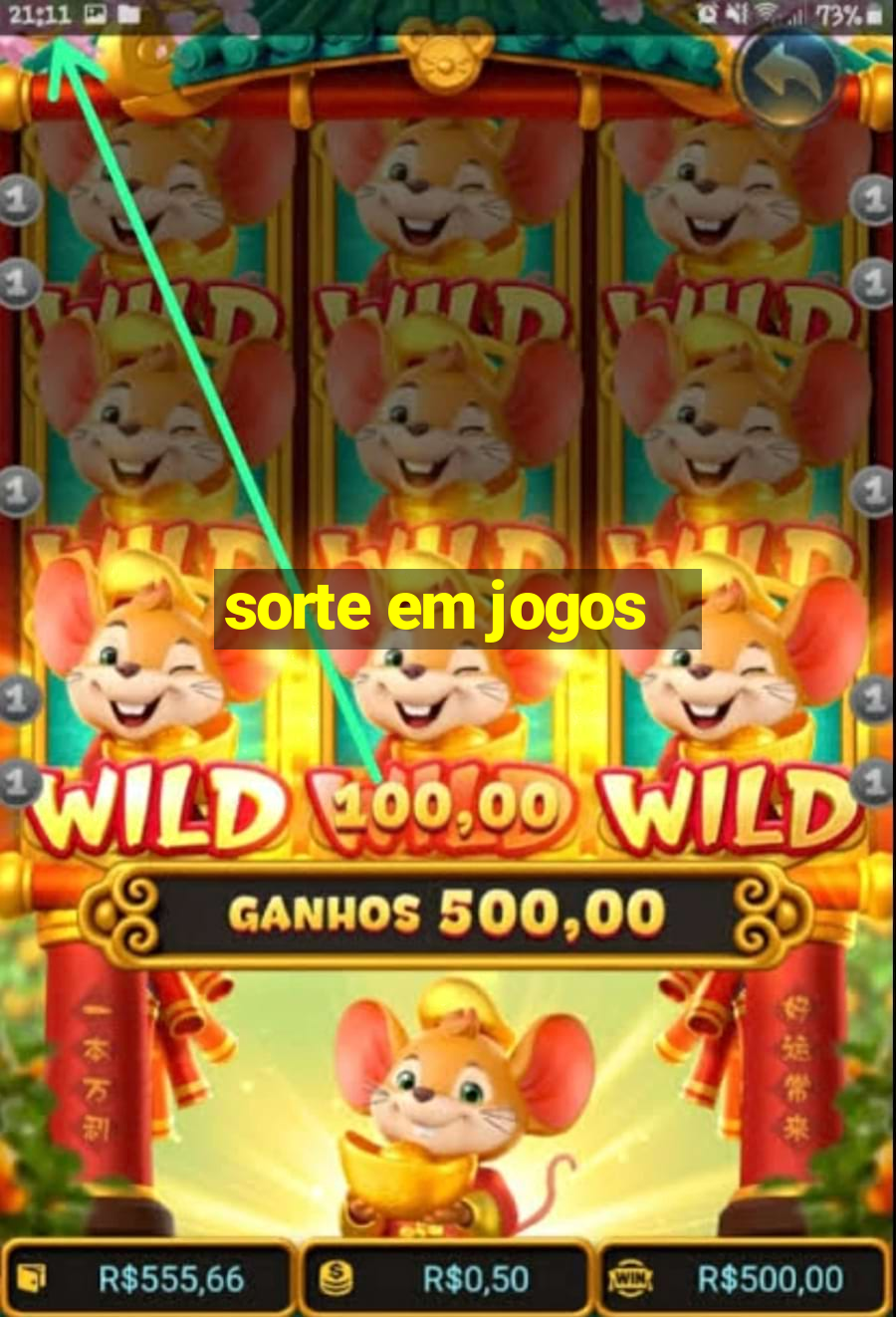 sorte em jogos