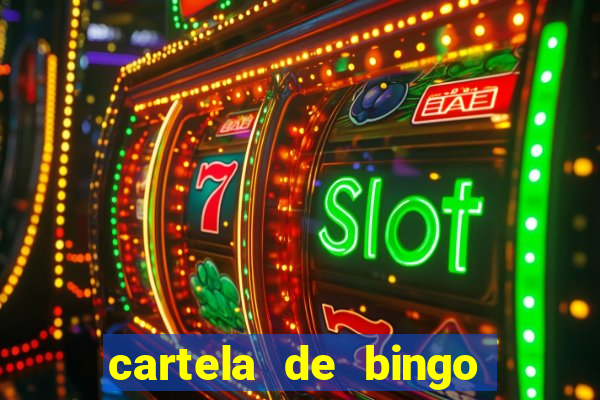 cartela de bingo pra imprimir