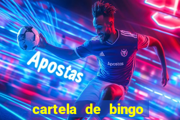 cartela de bingo pra imprimir