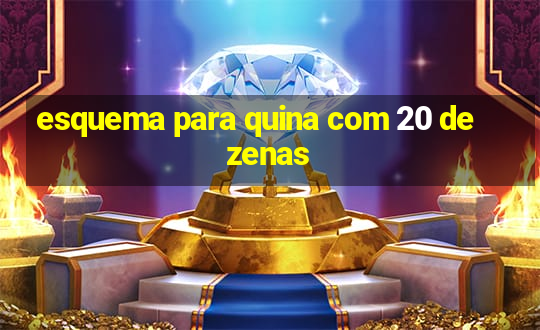 esquema para quina com 20 dezenas