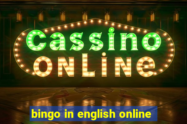 bingo in english online