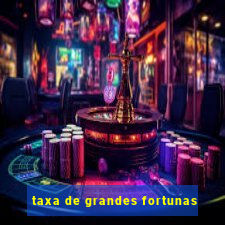 taxa de grandes fortunas