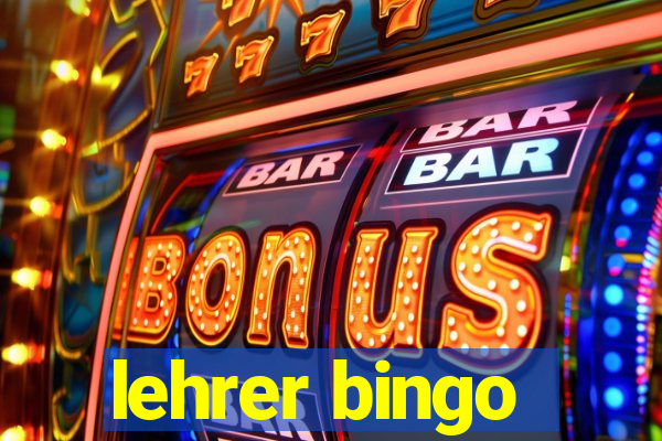 lehrer bingo