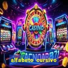 alfabeto cursivo para treinar caligrafia