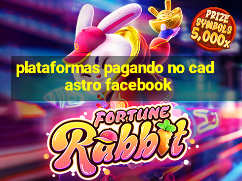 plataformas pagando no cadastro facebook