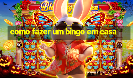 como fazer um bingo em casa