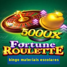 bingo materiais escolares