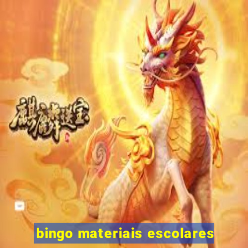 bingo materiais escolares