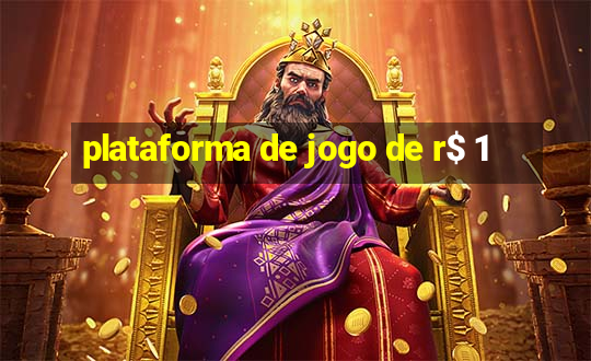 plataforma de jogo de r$ 1