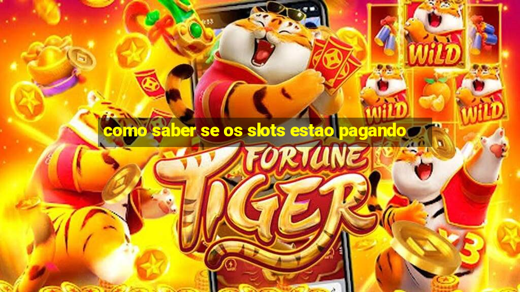 como saber se os slots estao pagando