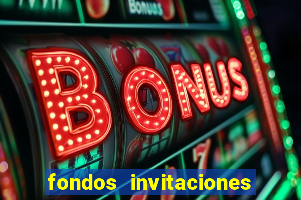 fondos invitaciones de bingo para editar