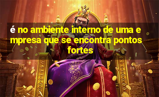 é no ambiente interno de uma empresa que se encontra pontos fortes