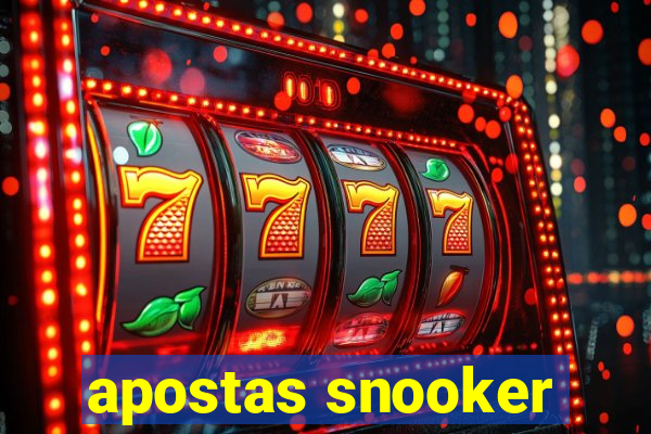 apostas snooker