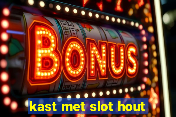 kast met slot hout