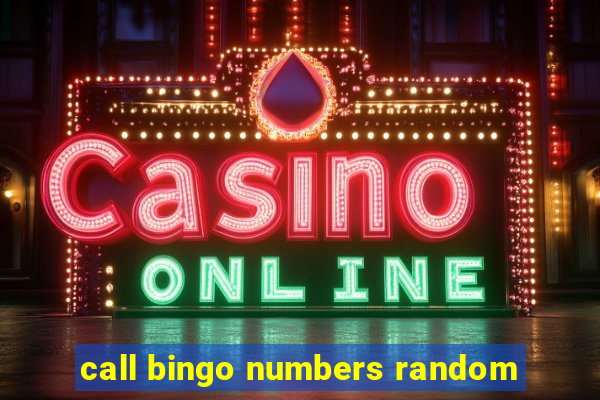 call bingo numbers random