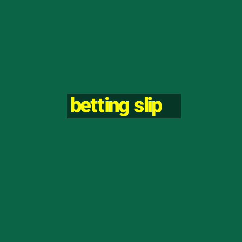 betting slip